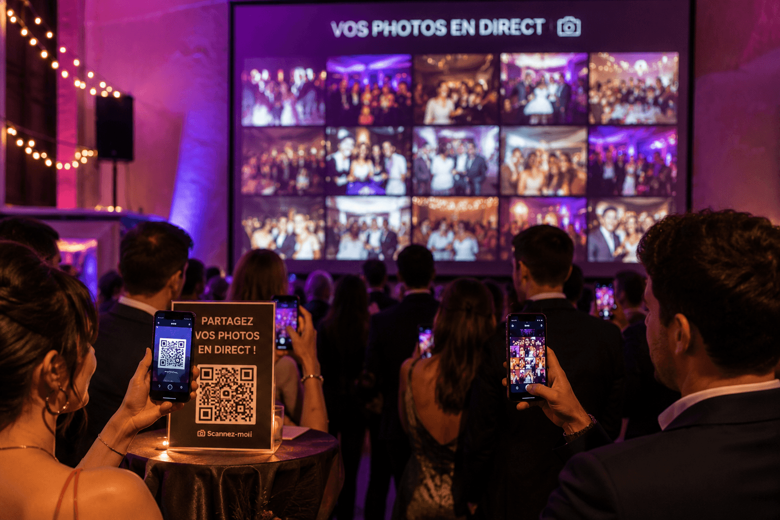 Partage photo en direct — animation interactive AnimaJet